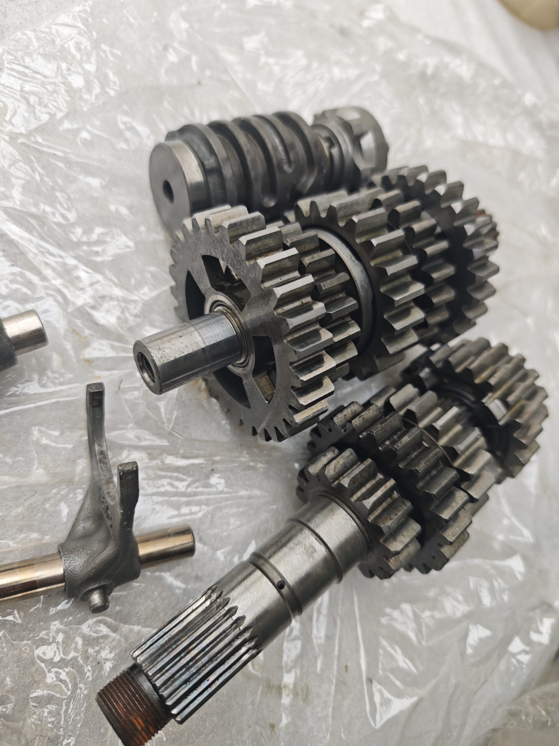 HONDA CRF 450 2009-2012 COMPLETE GEARBOX GEAR DRUM ARMS OEM 23210MENA30