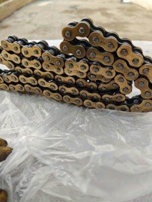 D.I.D DID 530 VX3 Xring Drive Chain Gold 120 Links with Rivet Master Link