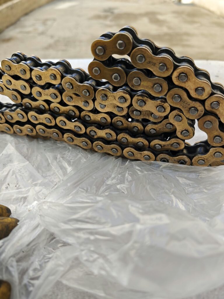D.I.D DID 530 VX3 Xring Drive Chain Gold 120 Links with Rivet Master Link