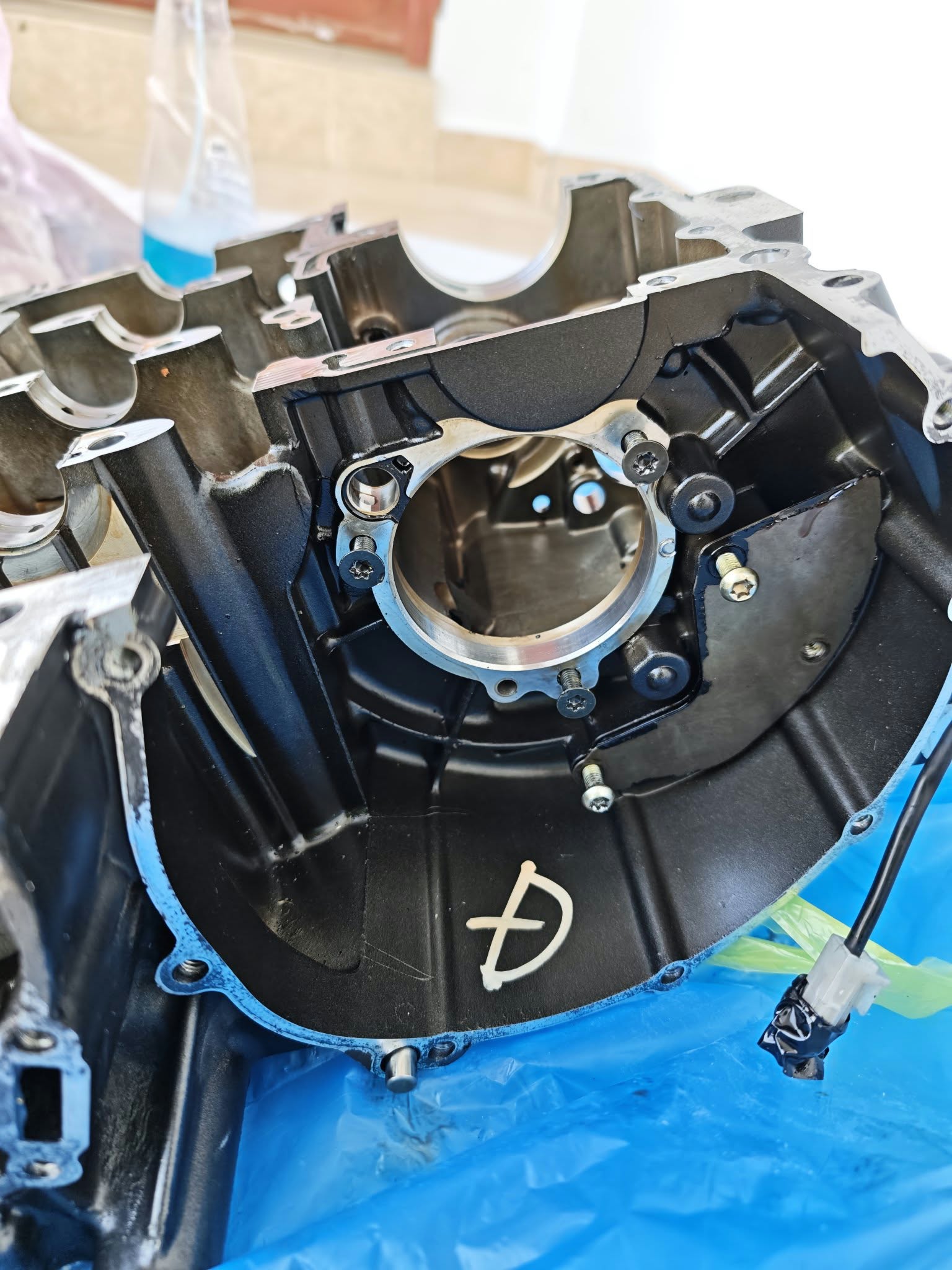 YAMAHA FAZER 600 S2 FZ6S 2007-2011 BOTH CRANKCASES ENGINE CASES 1B3151000100 - Image 3