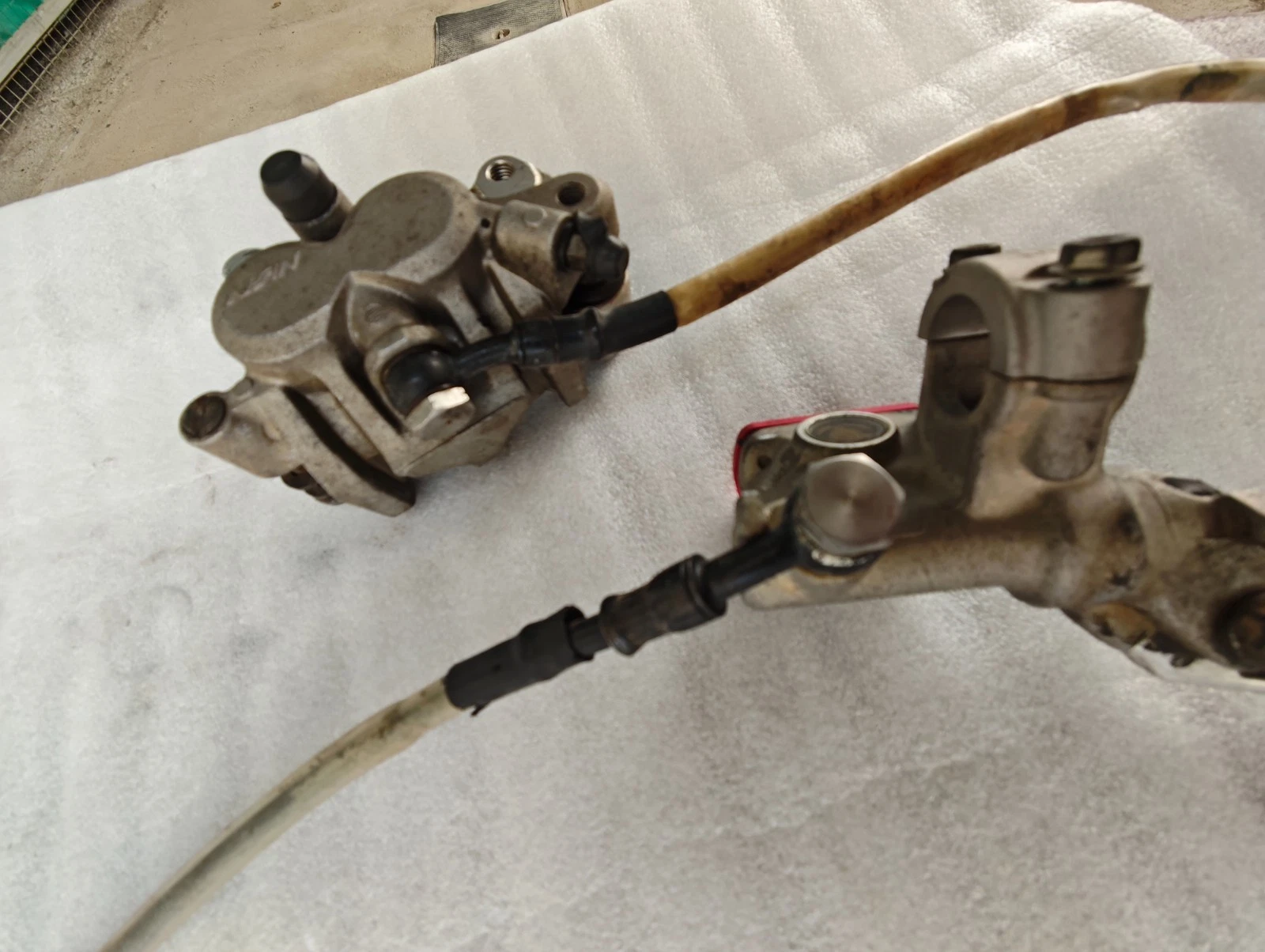 HONDA CRF450 2009-2012 FRONT BRAKE SYSTEM PUMP BRAKELINES LEVER SET45510-KRN-A91 - Image 3